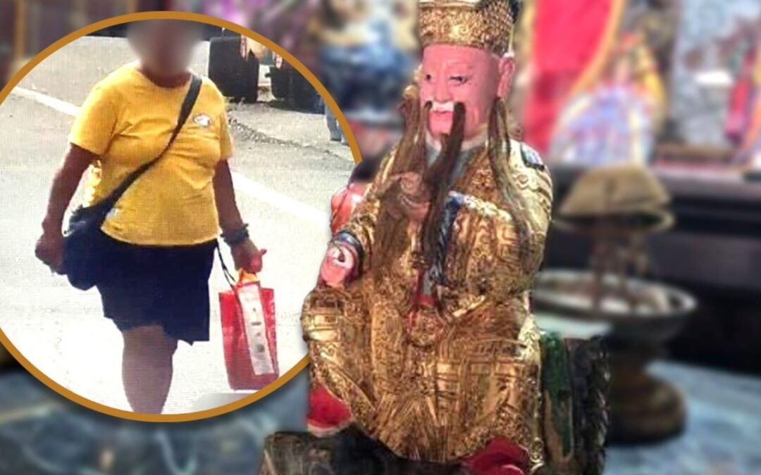 Taiwanese woman creates panic after secretly taking temple statue home for DIY makeover