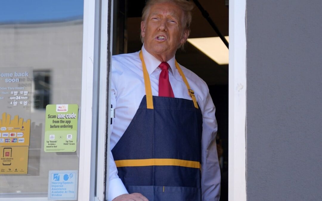 ‘I love salt!’: Trump holds photo op at McDonald’s restaurant in Pennsylvania