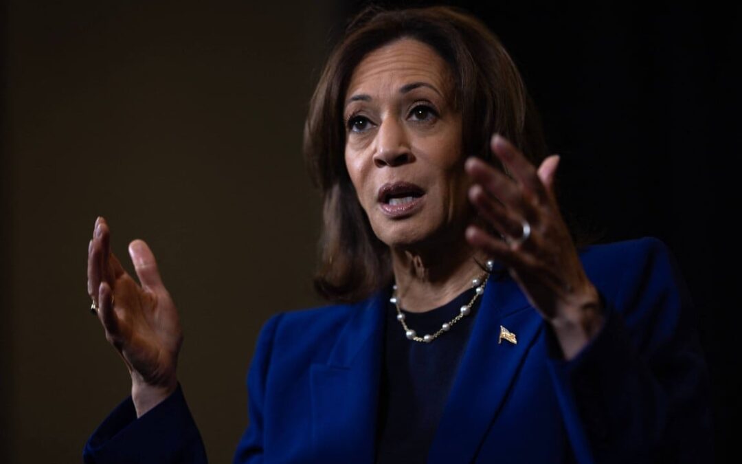 Kamala Harris calls out Donald Trump’s vow to protect women whether they ‘like it or not’