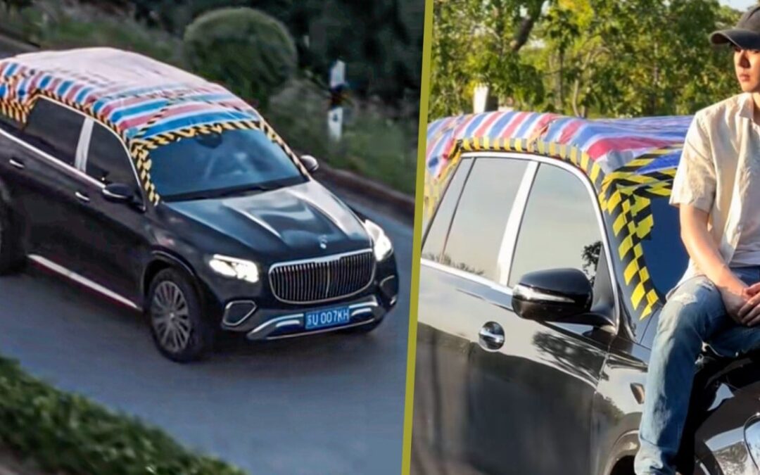 China driver covers new luxury car with tarp to stop water leak, triggers copycat trend