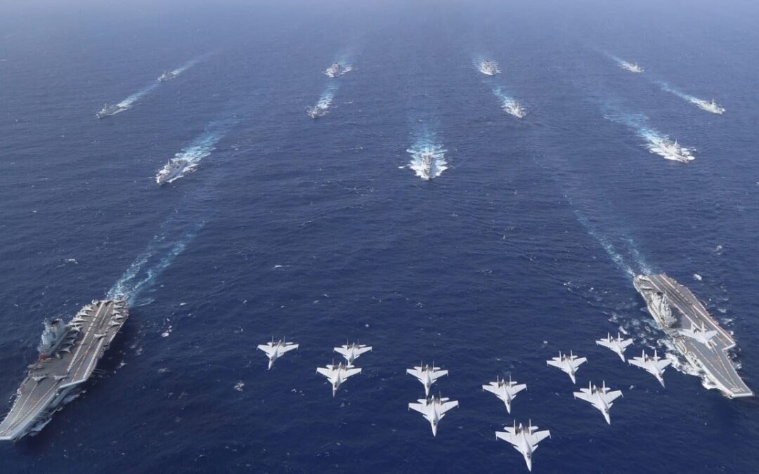 Chinese navy holds first dual aircraft carrier drills in South China Sea