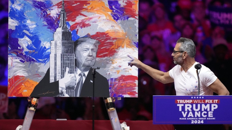 Speakers at Trump’s Madison Square Garden event crudely denounce Harris and Democrats