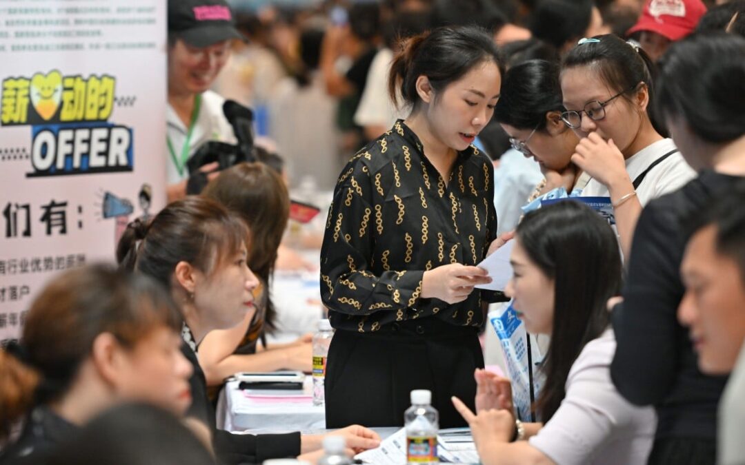 China’s youth-jobless rate hovers above 17% for fourth consecutive month