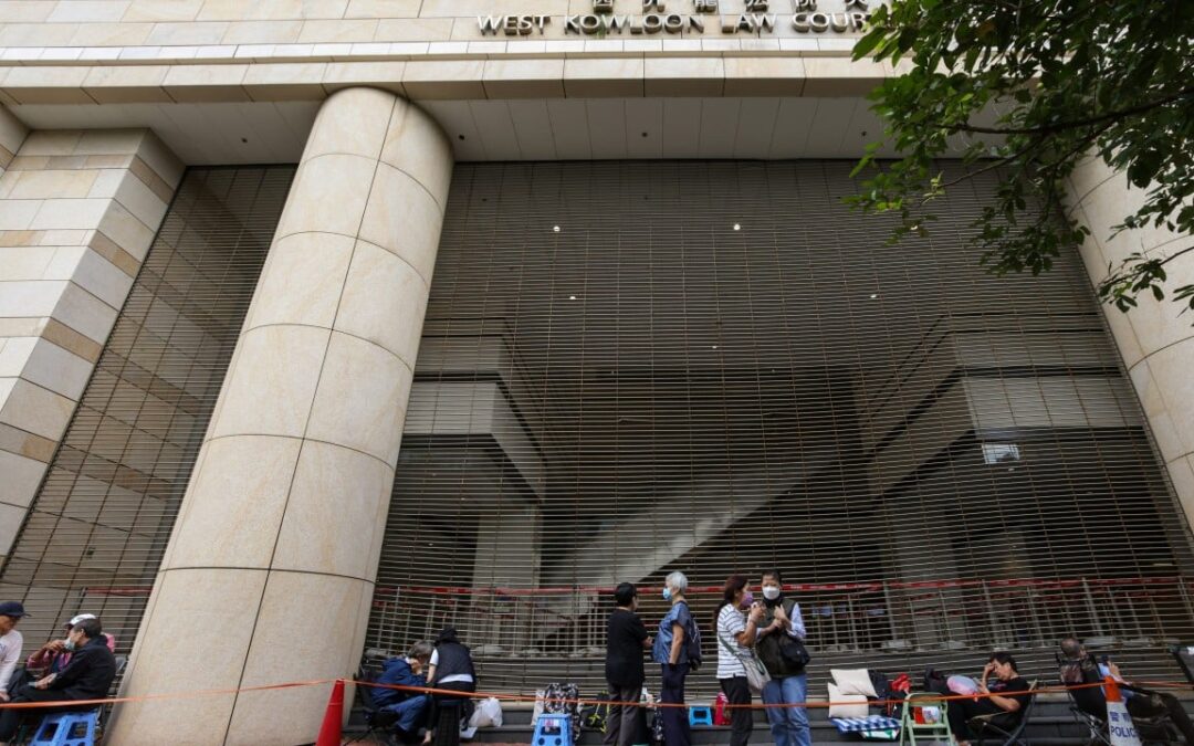 Hong Kong 47: dozens queue outside court ahead of sentencing of 45 opposition activists