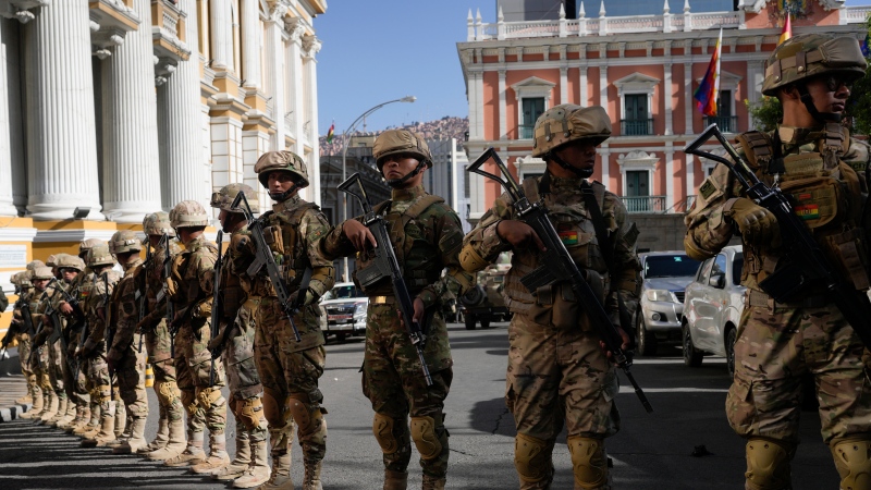 Armed group kidnaps military personnel and seizes base in central Bolivia, military says