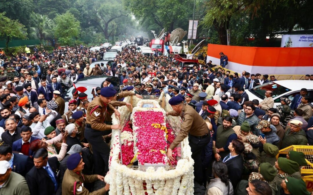 Former Indian Prime Minister cremated in New Delhi, mourned worldwide