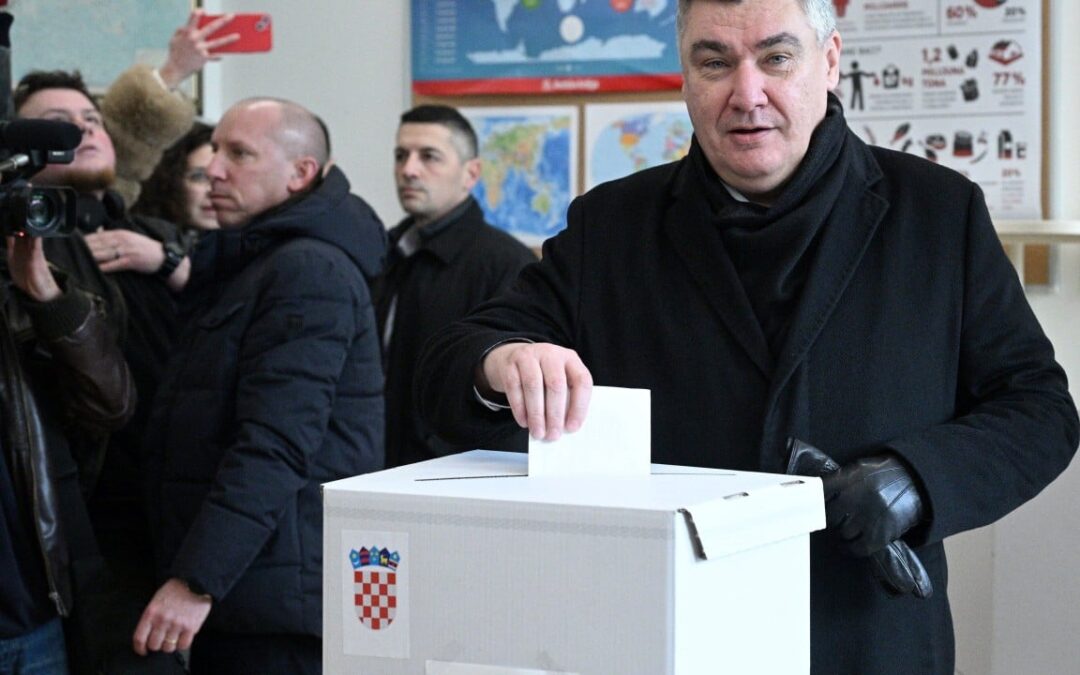 Croatia’s president favoured to win run-off amid EU and Nato tensions