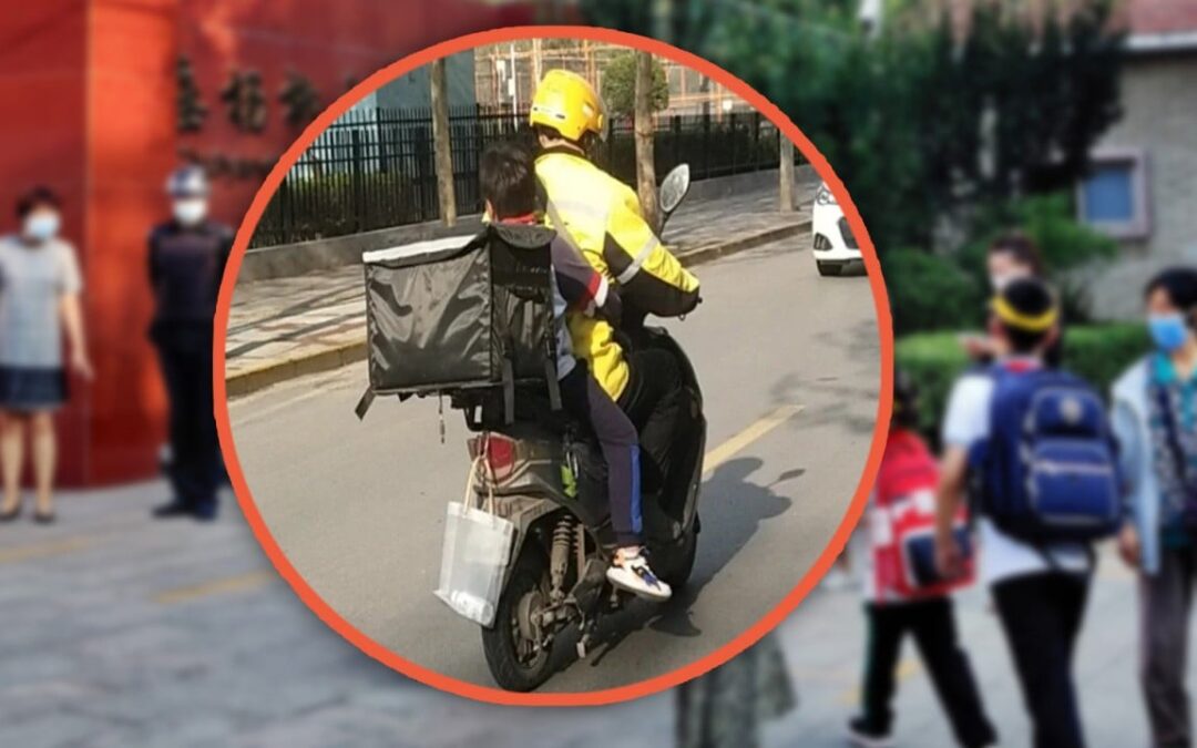 China mum dreads getting out of bed, hires delivery rider to make school run