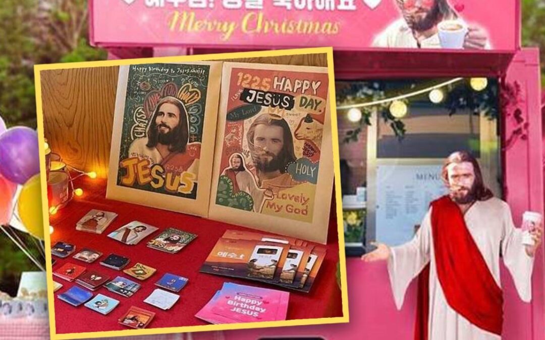 South Korean youth redefine Jesus, add hearts to images, create fan posters, spark debate