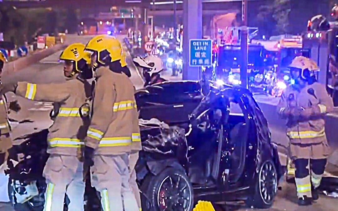 Hong Kong taxi driver arrested after 3 die in horror road crash