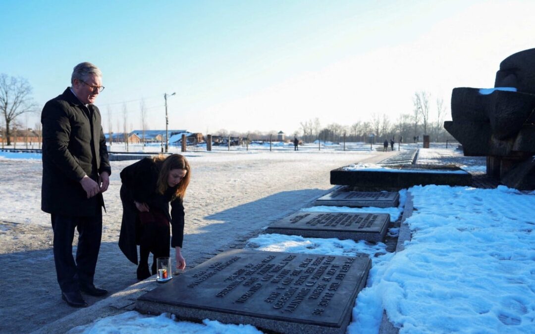 In Auschwitz, UK’s Starmer vows to fight antisemitism back home