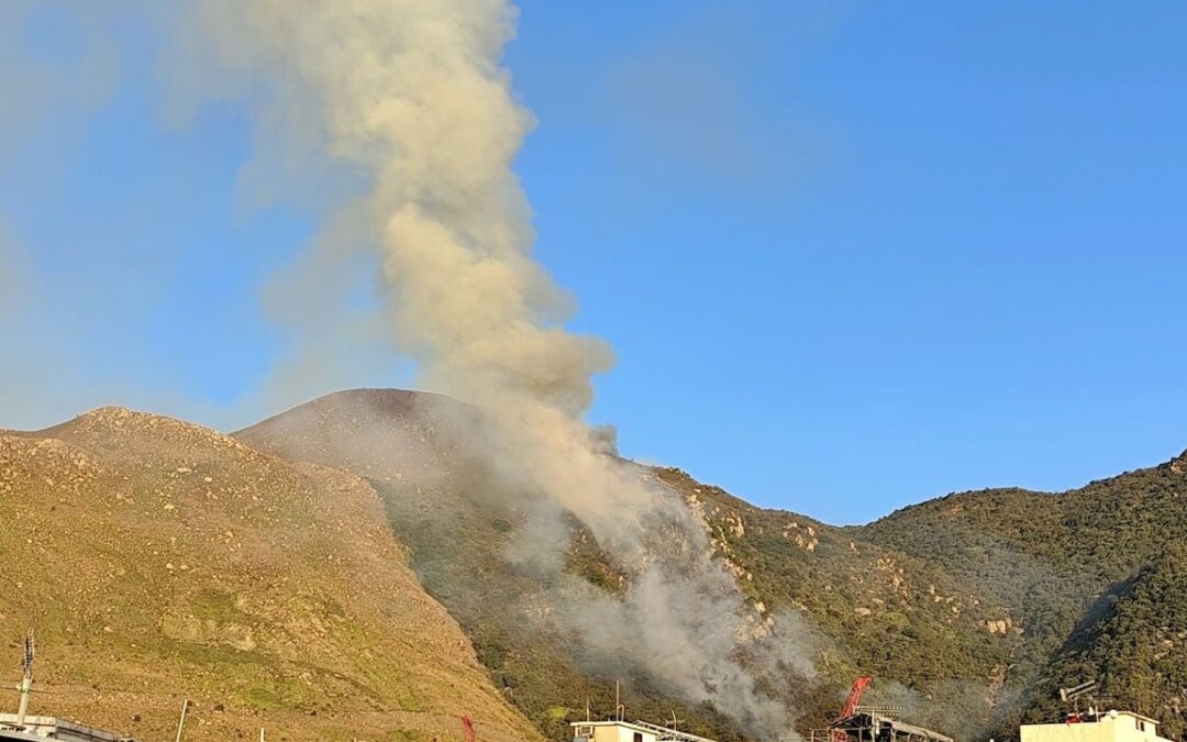 Hill fire on Hong Kong’s Lantau Island still burning after 17 hours