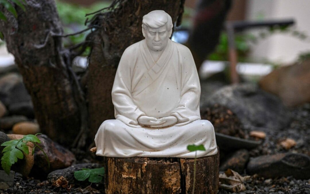 Donald Trump as Buddha figures by Chinese sculptor see renewed interest. Elon Musk next up