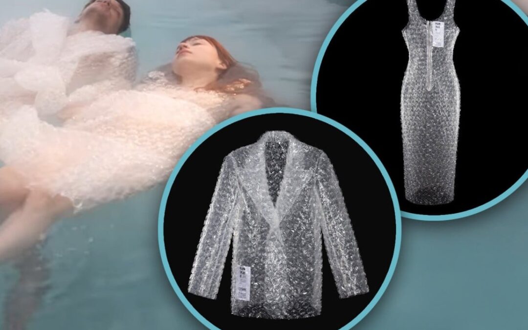 ‘Balenciaga of Belarus’ goes viral for festive bubble wrap quirky outfits costing US$90