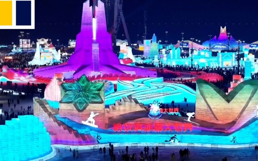 China’s Harbin winter festival opens with record-breaking ice and snow display