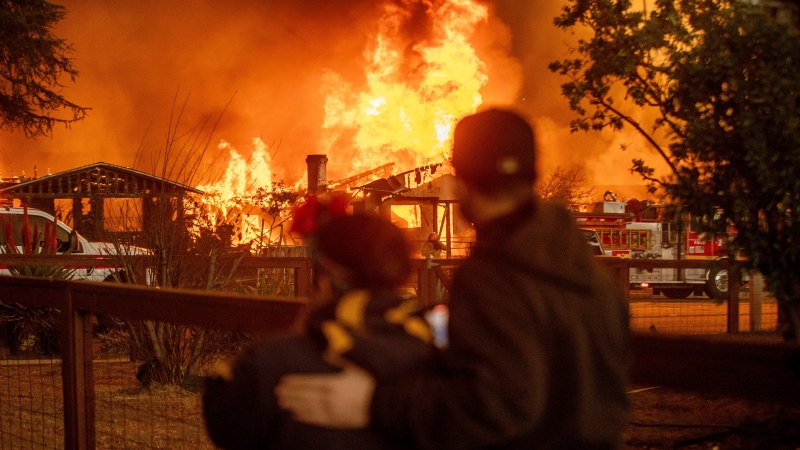 A father at the bedside of his son and a woman who stayed behind with her beloved pets are among California wildfire victims