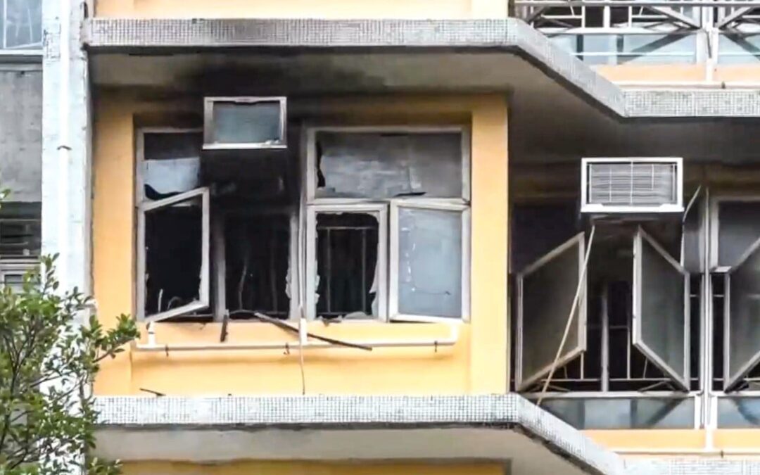 Hong Kong woman dies after being rescued from public housing estate fire